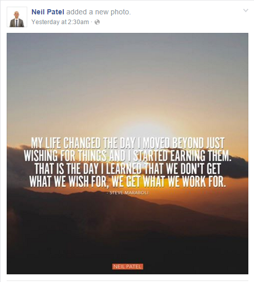 neil patel motivational image