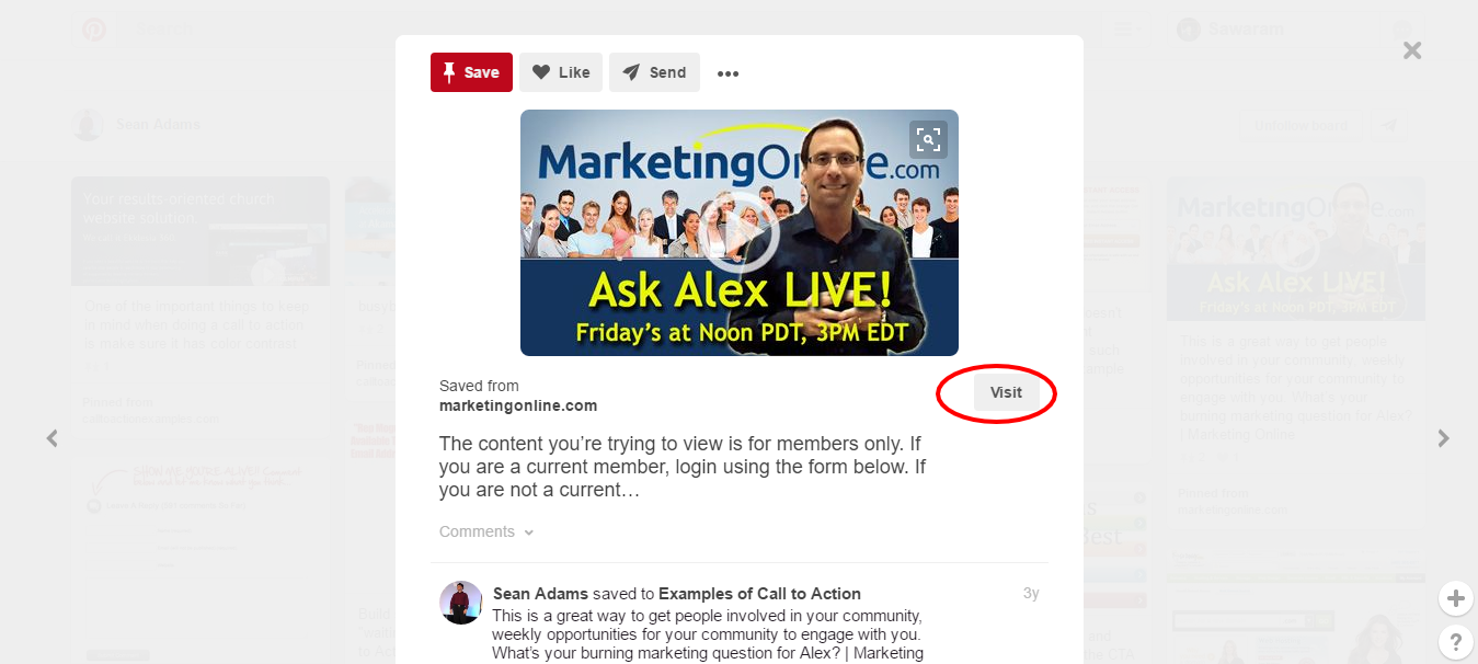 call to action
