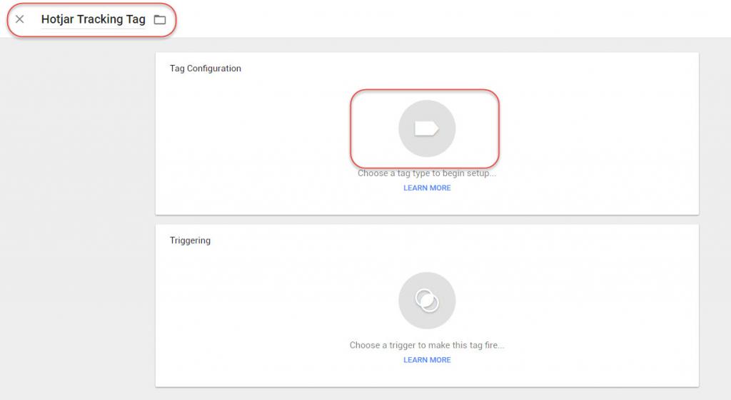 Name Tag & Click on Choose Tag Type