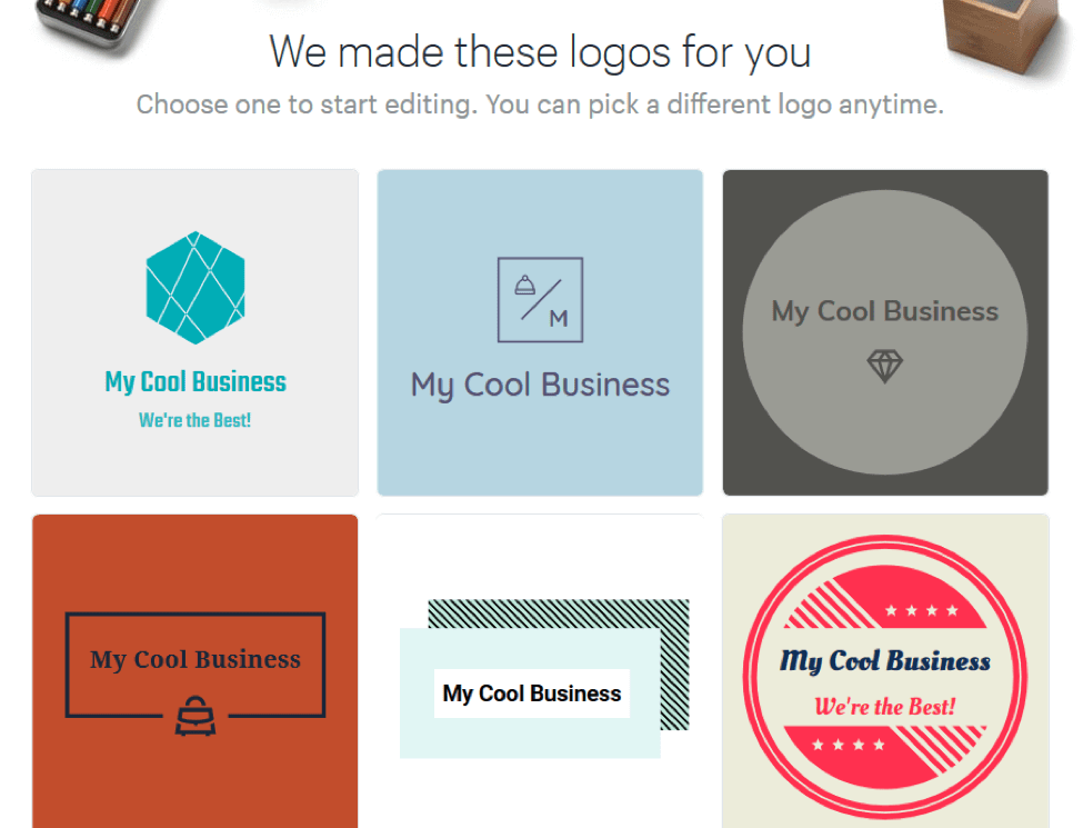 pre-designed logo