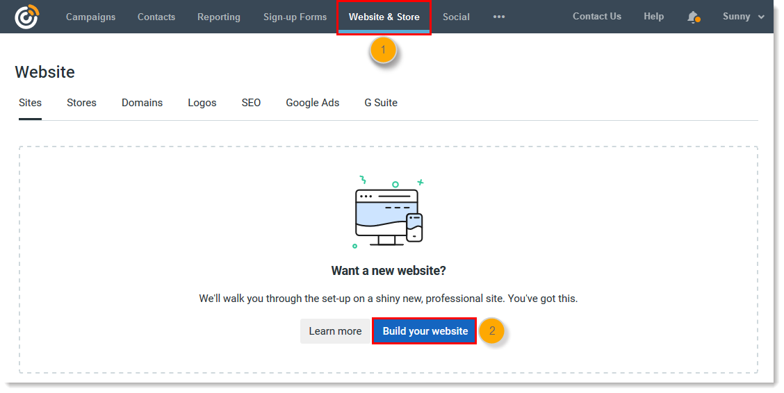 Constant Contact Dashboard